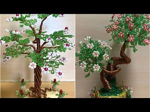 Twisted Wire Tree w/pearl beads (diy)