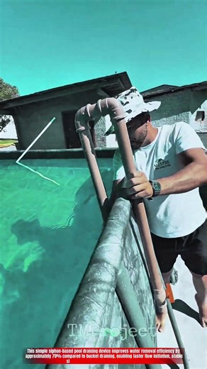 Innovative Pool Water Siphon Device : Best Fast Gravity Drain System