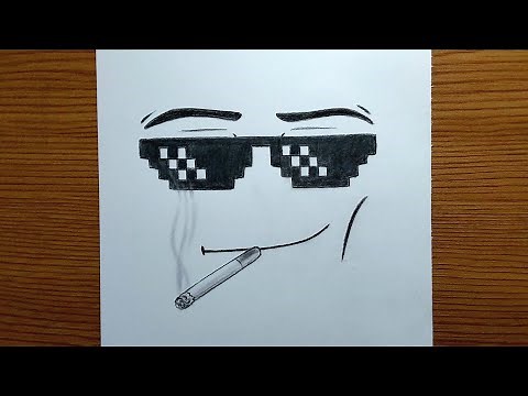 How To Draw Roblox Face Man Step By Step || Easy Drawing Tutorial