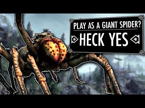 Skyrim But I Slowly Become a GIANT SPIDER