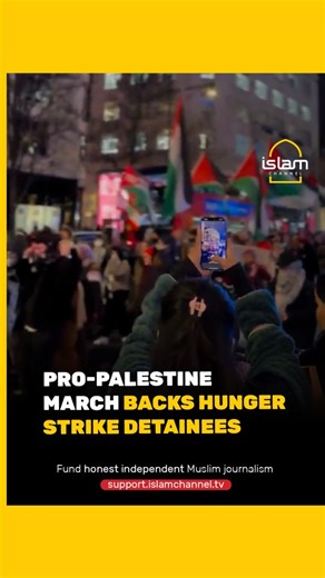 Pro-Palestine activists rallied in London in support of hunger-striking prisoners linked to Palestine Action, as lawyers warned that some detainees face life-threatening health risks after nearly six weeks without food. The strike protests prolonged pre-trial detention and mistreatment, with campaigners and political figures urging the UK government to respond. Fund honest independent Muslim journalism: https://support.islamchannel.tv | Islam Channel