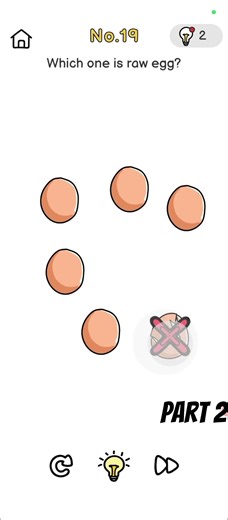 Brain out: Tricky Puzzle Level 19: Find the raw egg #brainout #gaming #mobilegame