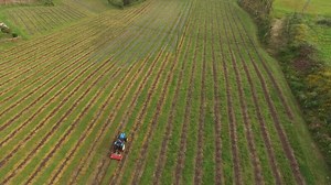 Download Tractor Farming Aerial View