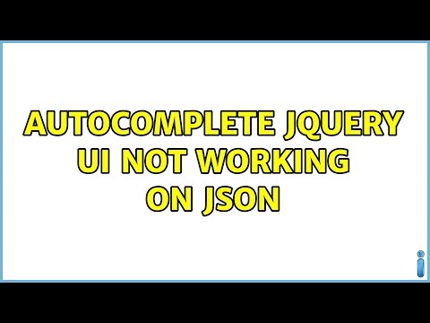 Autocomplete Jquery UI not working on JSON