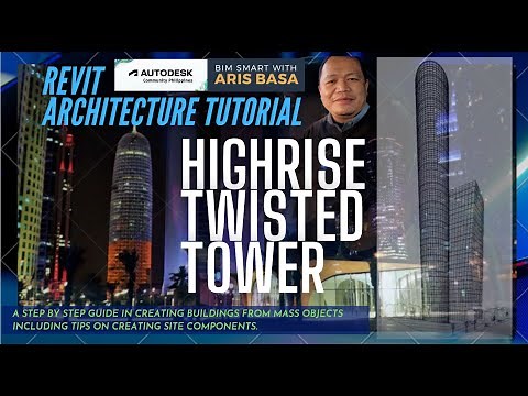 High Rise Tower in Revit & Online Rendering Video Tutorial