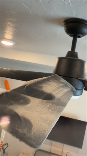 The Easiest Way to Clean Gross Ceiling Fans ✨ #highceilings #cleaningmotivation If your ceiling fans are looking a little gross, this is your sign to finally clean them! I used to try cleaning my disgusting ceiling fans by jumping on my bed with a regular microfiber towel, which is definitely not safe or easy. Now, I use the Extend-A-Reach duster to get the job done right! 👇Let me know in the comments: How often do you remember to dust your ceiling fans? #CeilingFanCleaning #ExtendAReach #Clean