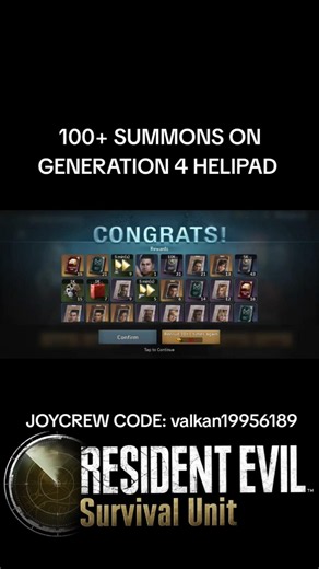 Generation 4 summon pool includes more legendary heroes!#ResidentEvilSurvivalUnit #f2p #Capcom