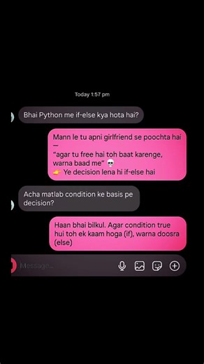 Python Programming for Beginners: What is if-else? (Desi Example)| Easy Ustaad #shorts