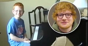 Watch footage of a very young Ed Sheeran as he talks childhood music memories