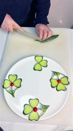 Simple Cucumber Plate Decoration Tutorial Easy to Learn