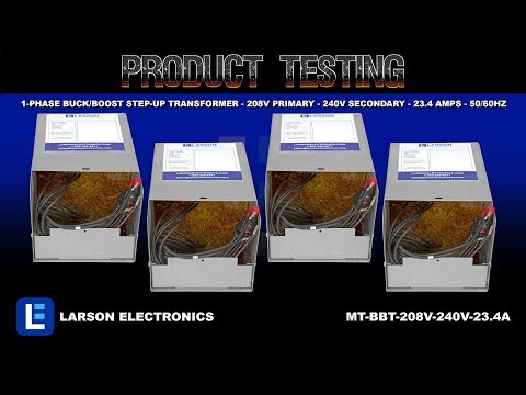 1-Phase Buck/Boost Step-Up Transformer - 208V Primary - 240V Secondary - 23.4 Amps - 50/60Hz