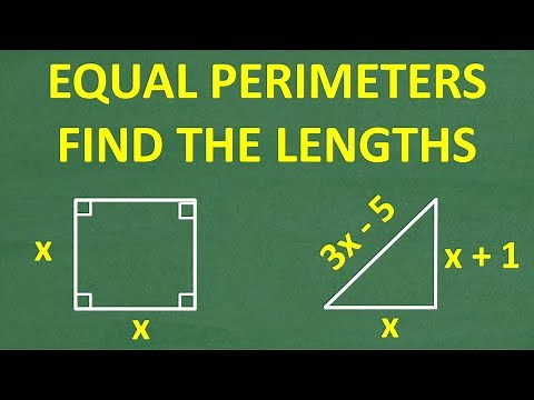 Algebra Meets Geometry | Solve for Missing Side Lengths of the Square and Triangle