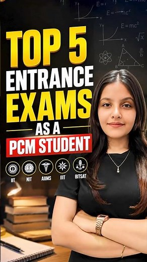 Top 5 Entrance Exam For PCM Students - By Radha Mam #pcmstudents #shortsfeed #shorts #ytshorts #hsc