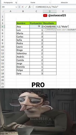 La forma más fácil de reemplazar valores en Excel (Función CAMBIAR) 🤯