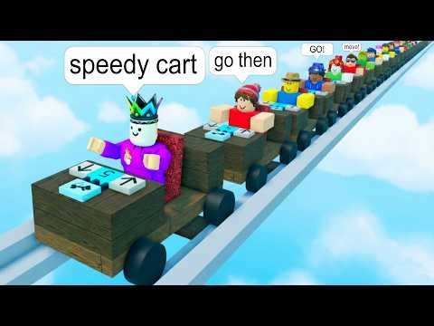I Drive Speed CART on Roblox Cart ride BUT Not Fast Enough!
