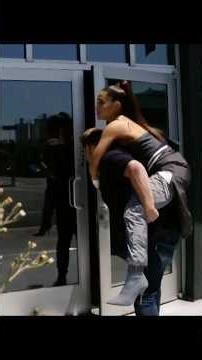 Ariana Grande gets CARRIED into Starbucks by James Corden?! ☕😭