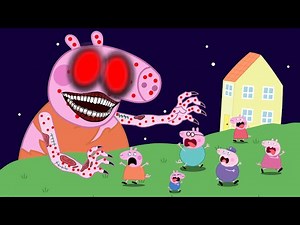Giant Peppa Monster Visits the Mountain House | Peppa Piggggg Funny Animation