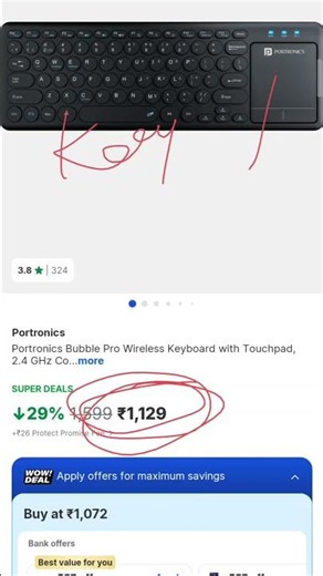 PORTRONICS unique keyboard 🔥