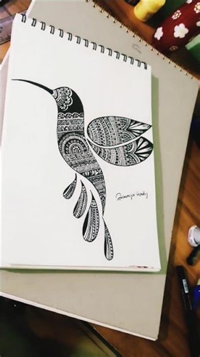 Bird mandala art #subscribe