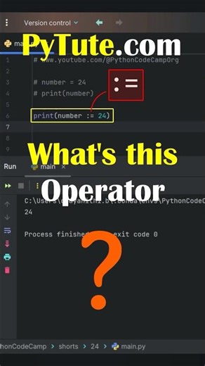 Python Shorts | WALRUS OPERATOR In Python？🐍😲