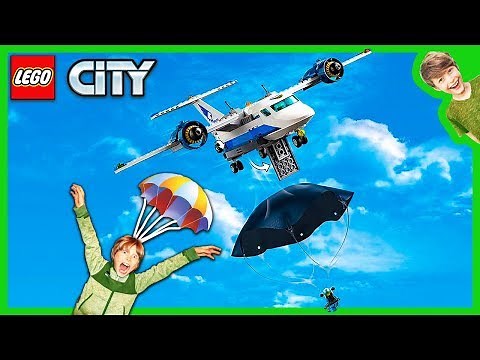 Lego City Sky Police Parachute Mission!