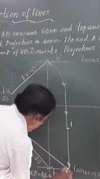 projection of lines / step by step procedure/ Engineering Drawing