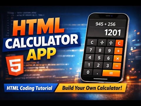 Build Calculator App Using HTML 🔥 | Beginner Friendly Project | Full Project