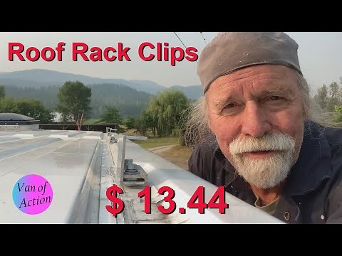 How To Make D.I.Y. Promaster Roof Rack Clips - solar panel roof rack van conversion - Van Life