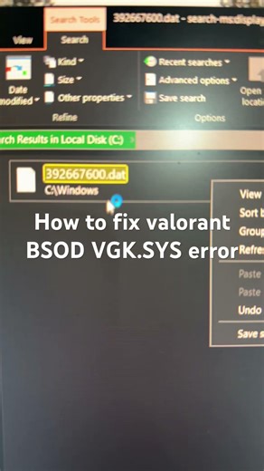 How to fix valorant BSOD VGK.SYS error