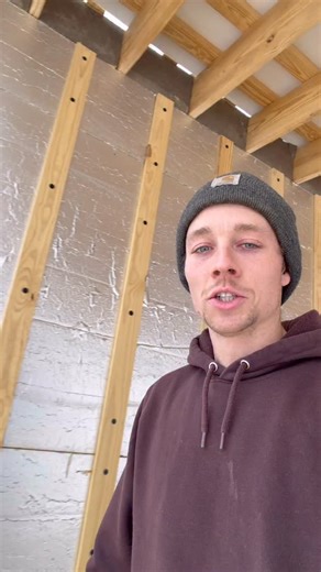 Zach and Ashlyn on Instagram: "Everyone asked, so we have answered! How does our passive solar home do for a week of below freezing and no sun? Well, it stayed above 40 degrees the entire time! It’s pretty incredible what building an extremely efficient home can provide. #passivesolarhome #offgrid #offgridbuild #passivehome #building"