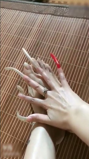 long natural fingernails and toenails