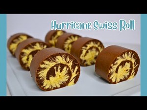 Hurricane Swiss Roll Cake | Roll Cake Recipe [Soothing Baking]