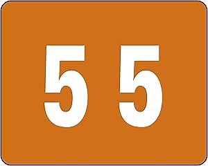 Amazon.com : Smead Color-Coded Numeric 5, Label Sheet, Brown, 500 per Roll (67345) : File Folder Labels : Office Products