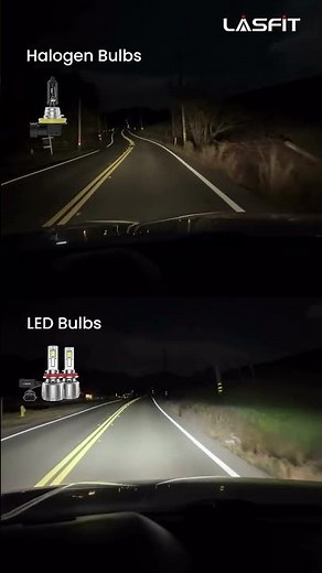 Halogen vs LED Headlights Real Night Drive Test | See The Difference