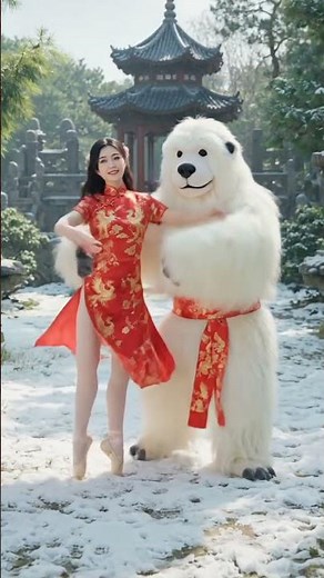 Our winter ballet debut is here! Swipe to see the grand jeté (or was it a yeti-jeté?).