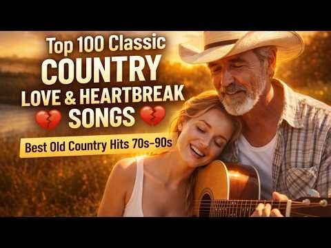 Top 100 Classic Country Love & Heartbreak Songs 💔 Best Old Country Hits 70s–90s