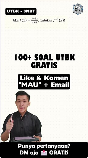 Rumus cepat inverse fungsi pecahan!!! Gampang banget #matematika #matematikamudah #belajarmatematika #trikmatematika #matematikasma #utbk #snbt #fyp #fypシ