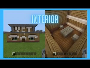 Minecraft Tutorial: How To Make A Veterinarian Clinic Interior!