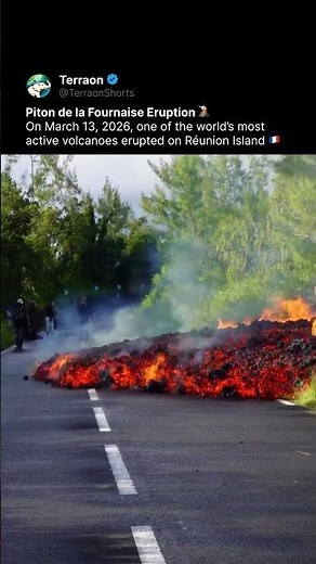 Fresh Lava From a Powerful Volcano 🌋