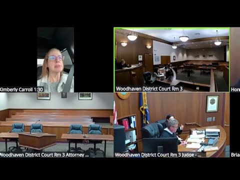 Judge scolds defendant for driving during virtual hearing
