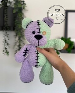 Zombie Bear Crochet Pattern: Spooky Amigurumi Plush Toy (PDF Pattern) - Etsy