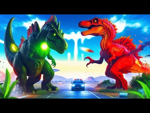 Tyrannosaurus Rex SMASHES Mosasaurus, Monster Mayhem in Dinosaurus Park Legacy