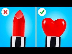 MAKYAJ MALZEMELERİNİ GİZLEME YOLLARI || Eğlenceli Durumlar || 123 GO! GOLD Güzellik Fikirleri