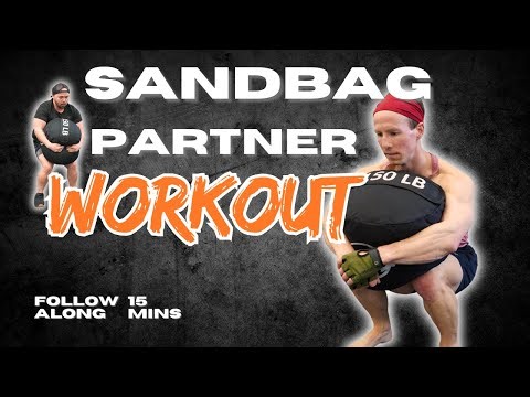 Strongman Sandbag Partner Workout | 15-Minute Functional Strength EMOM