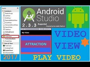 Android Studio tutorial - How to play video in android example ***videoView***