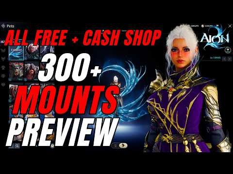 Every Mount & Pet in AION 2! 300+ Free + Cash Shop Showcase (September 2026 Global)