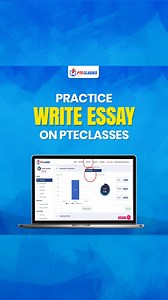 Learn how to practice Write Essay from the writing section on PTEClasses. Start Practicing Now! 𝐅𝐨𝐫 𝐟𝐮𝐫𝐭𝐡𝐞𝐫 𝐢𝐧𝐟𝐨𝐫𝐦𝐚𝐭𝐢𝐨𝐧, 𝐜𝐨𝐧𝐭𝐚𝐜𝐭 𝐮𝐬 𝐛𝐞𝐥𝐨𝐰: 📞 61 435 600 610 | 92 (302) 2556108 🌐 https://pteclasses.com #PTETraining #LanguageMastery #pteacademic #PTE #ptepreparation #Writing #ptereading #rewriting #writer #writingessay #writingsection #PTEclassess #online #pte #PTEExam #ptepractice #PTEexam #MCQ #LanguageSkills #studyabroad #writingtips #studyingermany #toefl #s