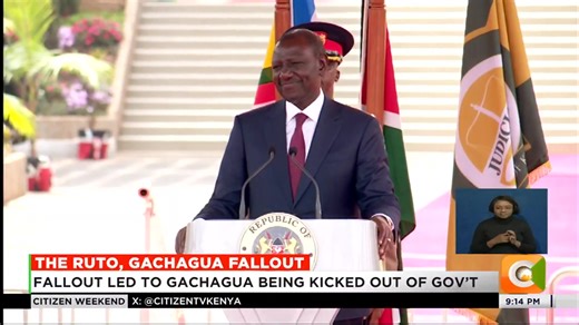 9.8K views · 327 reactions | The Ruto, Gachagua fallout Fallout led to Gachagua being kicked out of gov’t President picked Gachagua over Kindiki in 2022 Pres Ruto praised Kindiki’s intellect during installation #CitizenWeekend Olive Burrows | Citizen TV Kenya | Facebook
