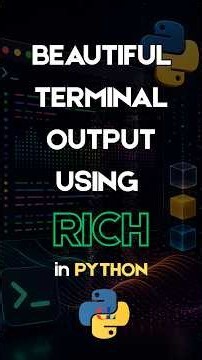 Beautiful Terminal Output using Rich in Python