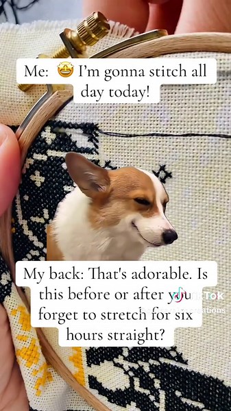 Before and After Shrimp Cross Stitch Transformation